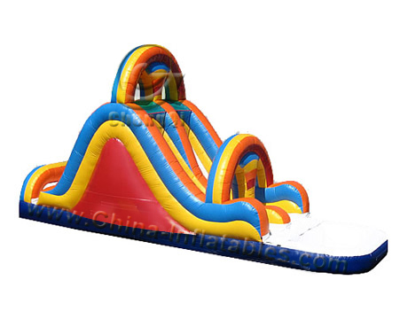 tropical inflatable water slides